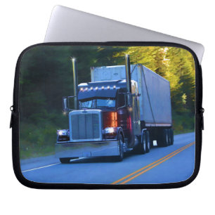 Lastbilar, stor Rig Cargo Lastbil Art Laptop Sleeve