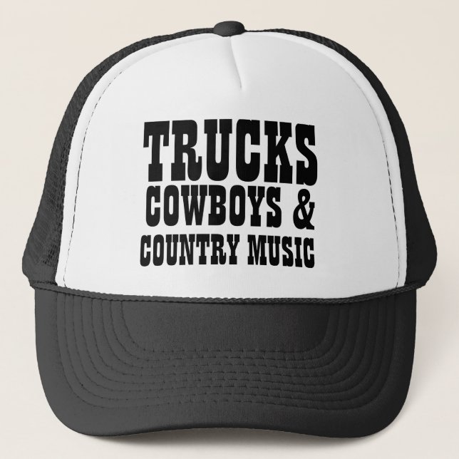 LastbilCowboys och countrymusik Keps (Framsida)