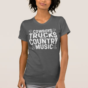 LastbilCowboys och countrymusik Tee