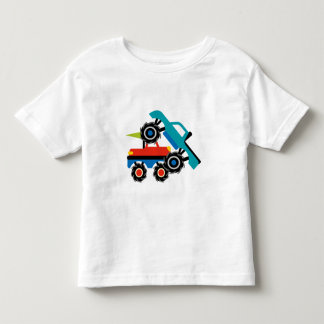 Lastbilen samlar kalla gigantiska lastbilskjortor t-shirt