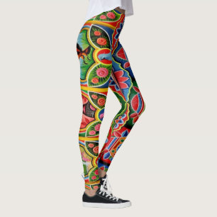 Lastbilkonst inbäddad med blomma- och leggings
