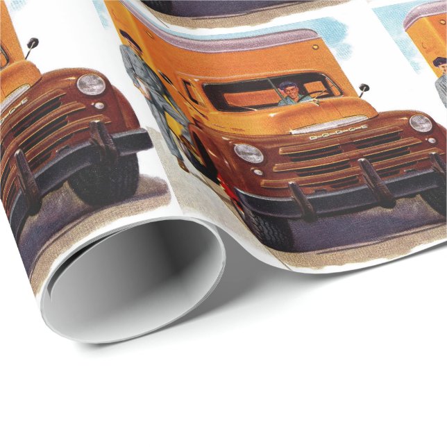 lastbillastbilsföraretruckin', presentpapper (Rullad Hörn)