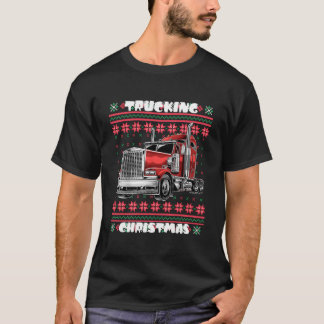 Lastbilschaufför ful stil t shirt