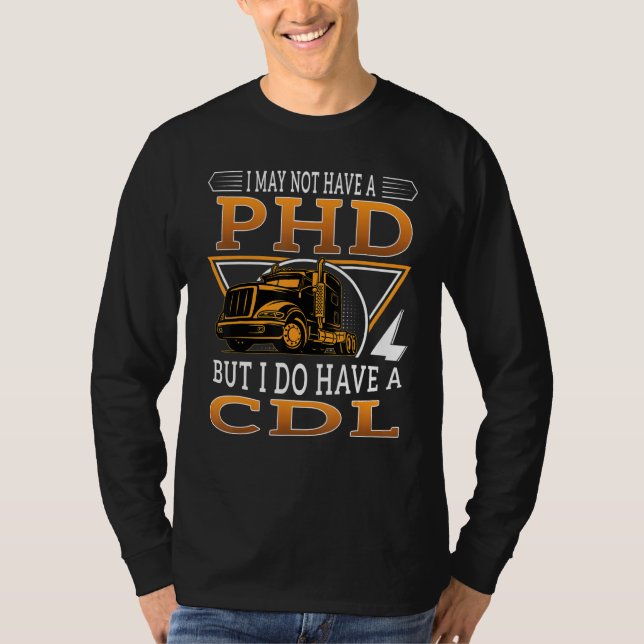 Lastbilschaufför Lastbilsförare T Shirt (Framsida)