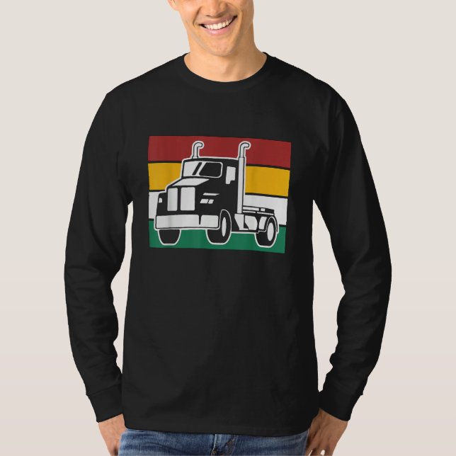 Lastbilschaufför T Shirt (Framsida)