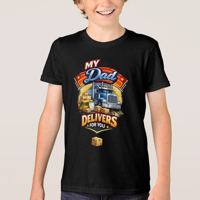 Lastbilschaufför T Shirt (Framsida)