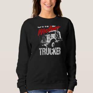 Lastbilschaufför Truck Driver På Baksidan Av Kläd T Shirt