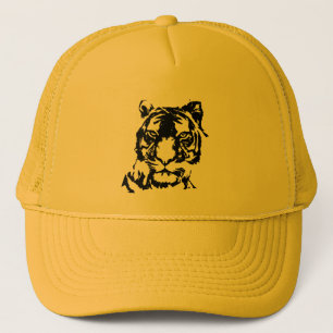 lastbilschaufförer manar hatt med tiger keps