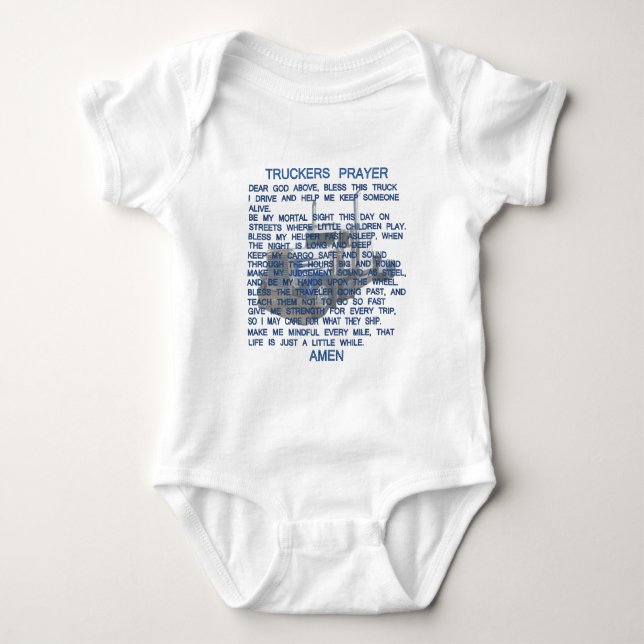 Lastbilsförare bön t-shirt (Framsida)