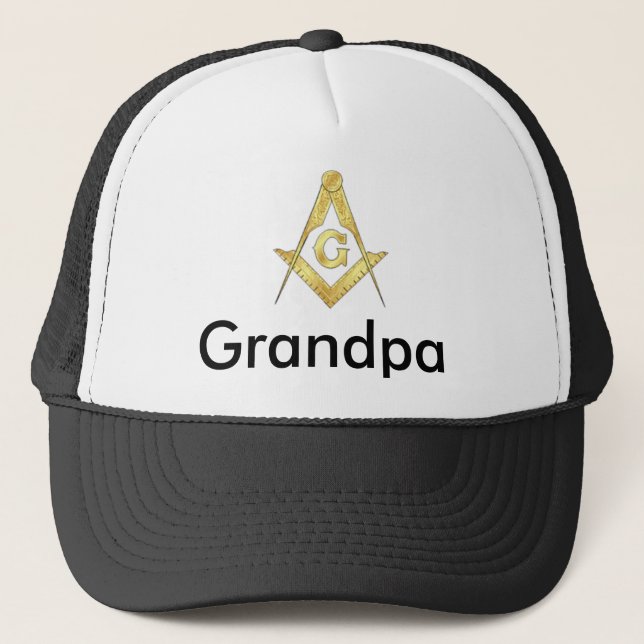 Lastbilsförare "för Masonic morfar" hatt Keps (Framsida)