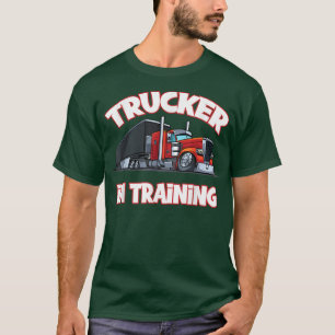 Lastbilsförare i Lastbil-körning med tåg i Fars da T Shirt