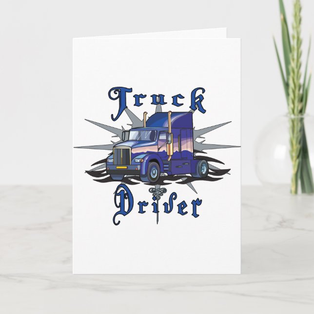 Lastbilsförare Kort (Framsida)