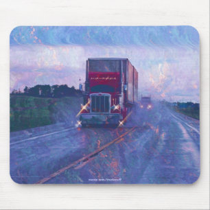 Lastbilsförare Mousepad för transport för lastlast Musmatta