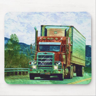 Lastbilsförare Mousepad för transport för lastlast Musmatta
