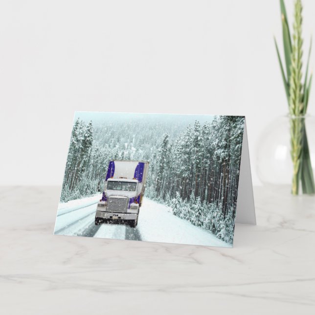 Lastbilsförarejul Helgkort (Framsida)