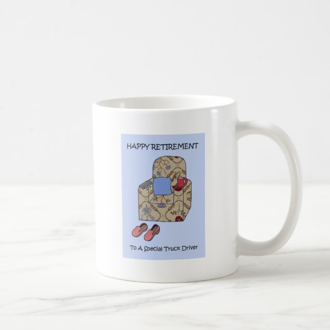 Lastbilsförarelyckligpension Kaffemugg (Höger)