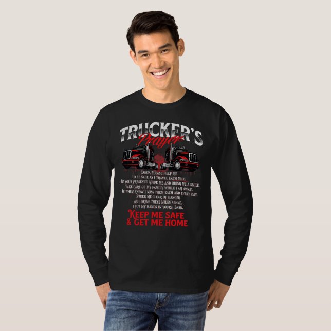 Lastbilsförarens bön t shirt (Hel framsida)
