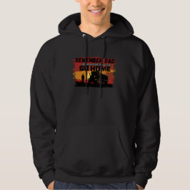 Lastbilsförarfar väg resa familj kärlek design hoodie