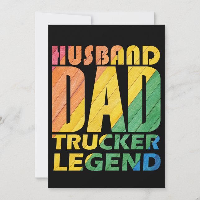 Lastbilsförklaringen make pappa för pappa ,pappa-g inbjudningar (Framsida)