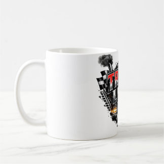 Lastbilsliv Grunge Nött Kromröd Truckerkeps Kaffemugg