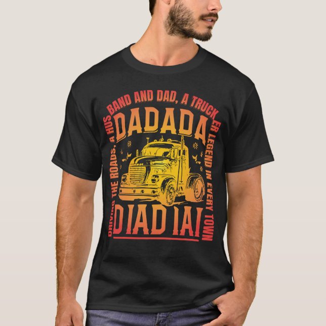 Lastbilssymbolen make pappa är färgstark t shirt (Framsida)