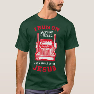 Lastbilstillbehör för drivrutin och diesel Kärlek T Shirt