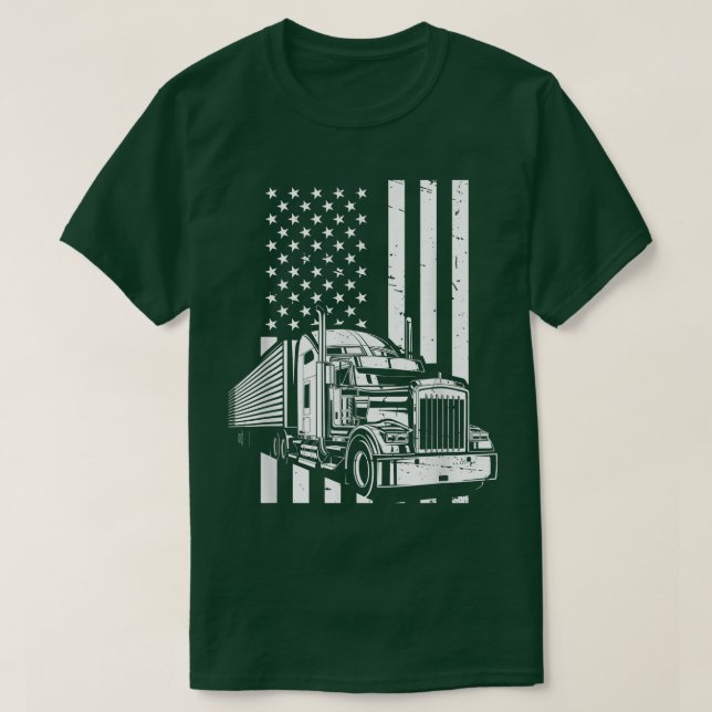 Lastbilstillbehör för drivrutin och drivrutin för  t shirt (Design framsida)