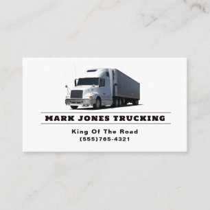 Lastbilstransport Semi Trucker Visitkort