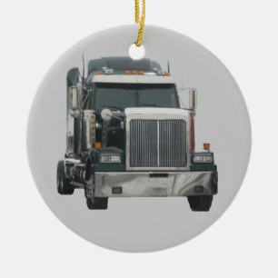 Lastbiltraktor Julgransprydnad Keramik