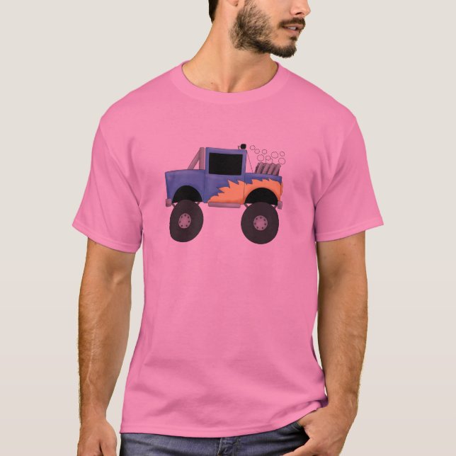 LastbilTshirts och gåvor för blått gigantiska Tee (Framsida)
