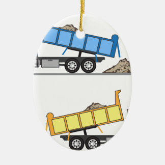 Lastbilvektor Julgransprydnad Keramik