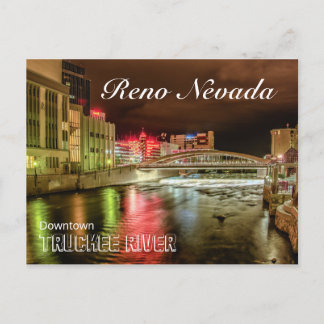 Lastbron Postcare i centrala Truckee Vykort