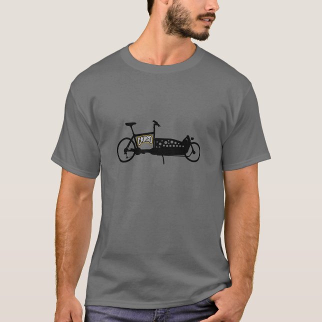 Lastenrad mit Arrowschrift dezentes Design T Shirt (Framsida)