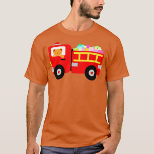 Laster av Kärlek FireTruck Alla hjärtans dag-brand T Shirt