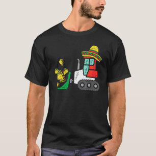 Laster av Tacos Bulldozer Cinco de Mayo Kid Baby B T Shirt