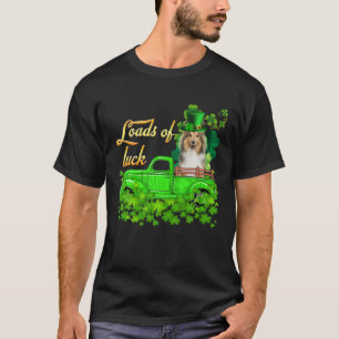 Laster av Tur Lastbil Shetland Sheepdog St Patrick T Shirt