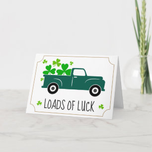 Laster vid Tur Lastbil St patricks day Kort