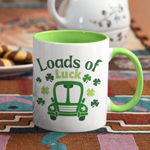 Laster vid Tur St patrick's day Lastbil Mugg