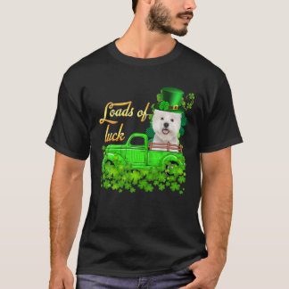 Laster vid Westie St patrick's day i Tur Lastbil T Shirt