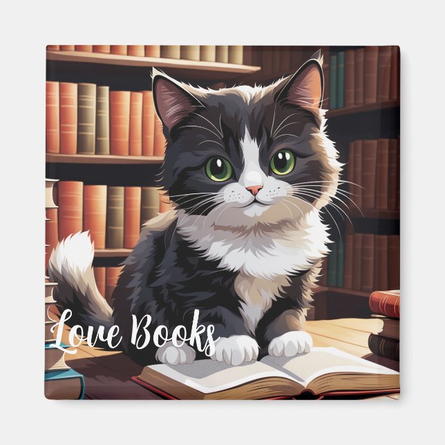 Lästid - kattmagnet magnet (Framsidan)