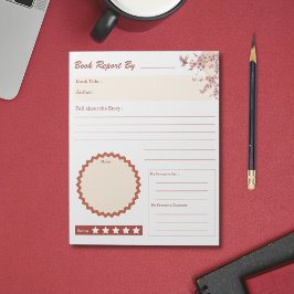 Lästillbehör för cute School Stationery Anteckningsblock