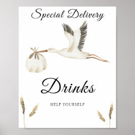 LASTORK - DRINKAR, HJÄLP DIG SJÄLV POSTER