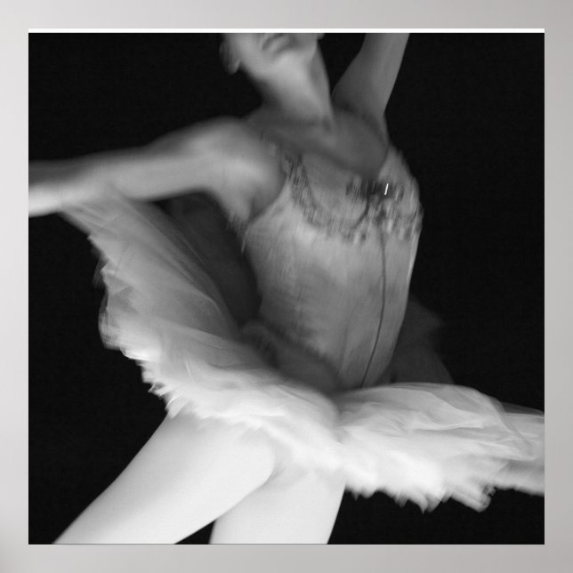 Lastpall - Dance - Ballerina 9 - Black & White Poster (Framsidan)