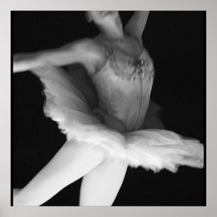 Lastpall - Dance - Ballerina 9 - Black & White Poster