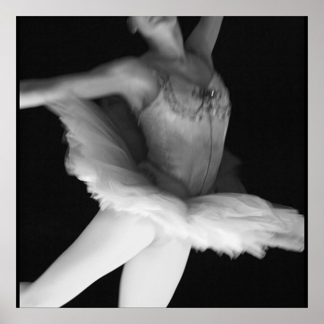 Lastpall - Dance - Ballerina 9 - Black & White Poster (Framsidan)