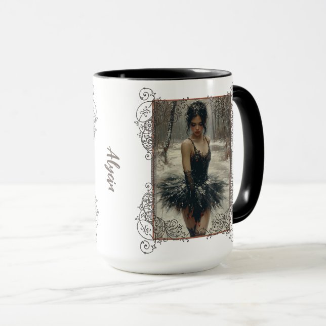 Lastpall i Snö Fantasy Mugg (Framsida höger)