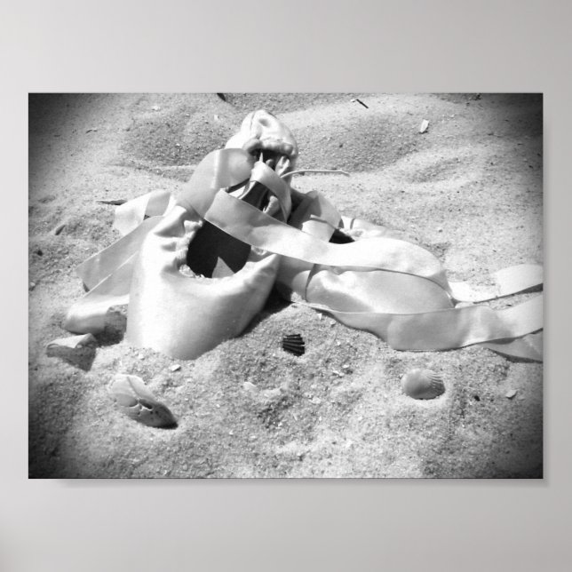 Lastpall på stranden poster (Framsidan)