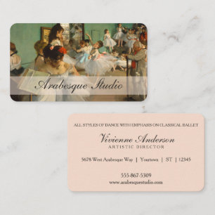 Lastpallsklass Edgar Degas Vintage Visitkort