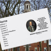 Läsvärda Benjamin Franklin skrivasaker gör