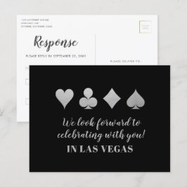 LasVegas Bröllop OSA Silver vykort